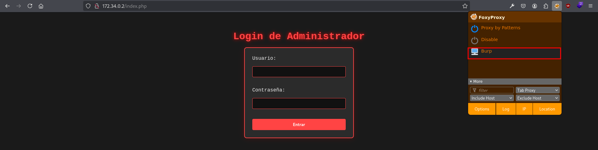 FoxyProxy Navegador